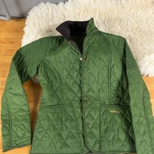Barbour Green Liddesdale Quilted Jacket (US 6, UK 10)